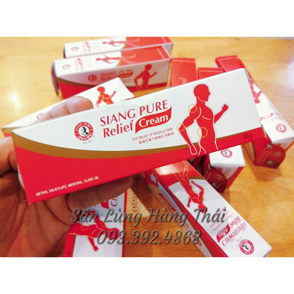 Kem Xoa Bóp Nhức Mõi Vận Động Siang Pure Relief Cream Thái Lan