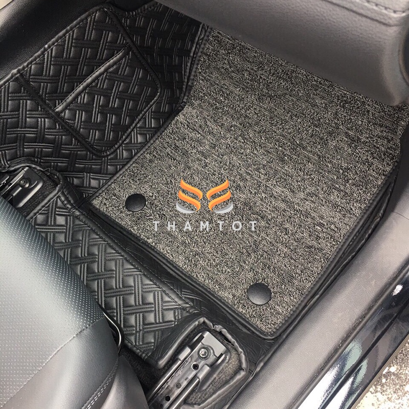 Thảm trải lót sàn ô tô 5D 6D Mitsubishi Attrage da PU cao cấp, giá xưởng, không mùi, chống nước 100%_Thamtot90