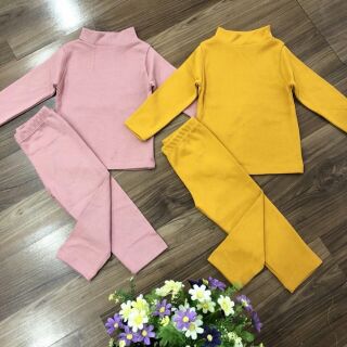 Set 3 Bộ Cotton len xuất Hàn bé Traí-Gai
