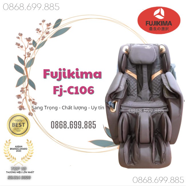 FUJIKIMA C106 ĐỊA CHỈ bán ghế massage GIÁ RẺ nhất HÀ NỘI - Gọi ngay: O⑻⑹⑻.⑹⑼⑼.⑻⑻⑸ ƯU ĐÃI giảm giá 70%