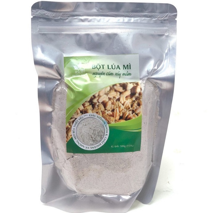 Bột lúa mì nguyên cám nảy mầm Viet Healthy 500g