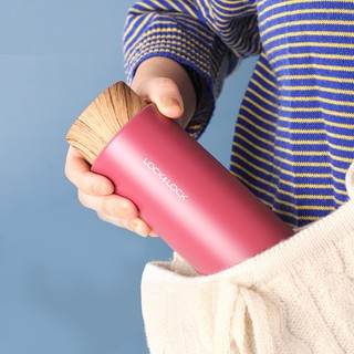 Bình giữ nhiệt Lock&Lock Flat Tumbler nắp gỗ 400ml LHC4227