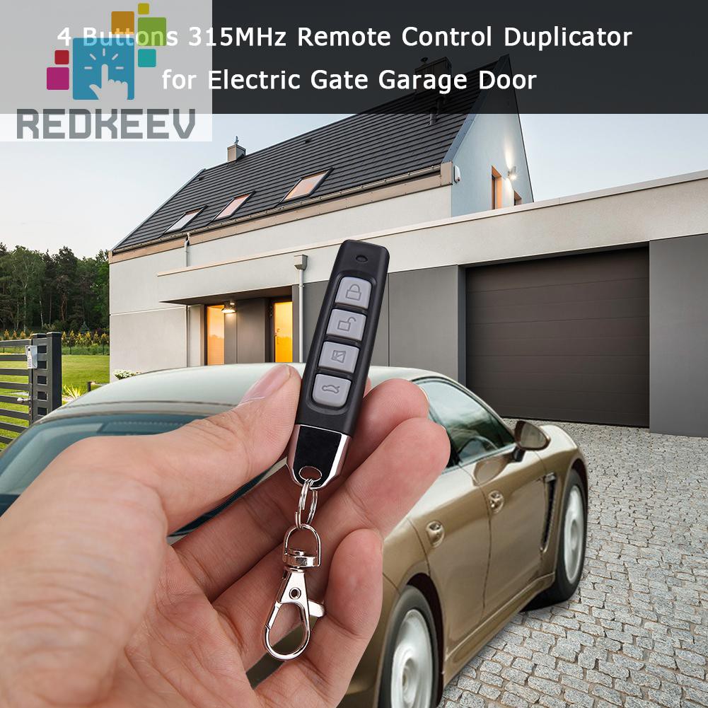 Thiết Bị Điều Khiển Từ Xa Redkeev 1.13 4 Nút 315mhz Cho Cổng Ga-Ra Điện