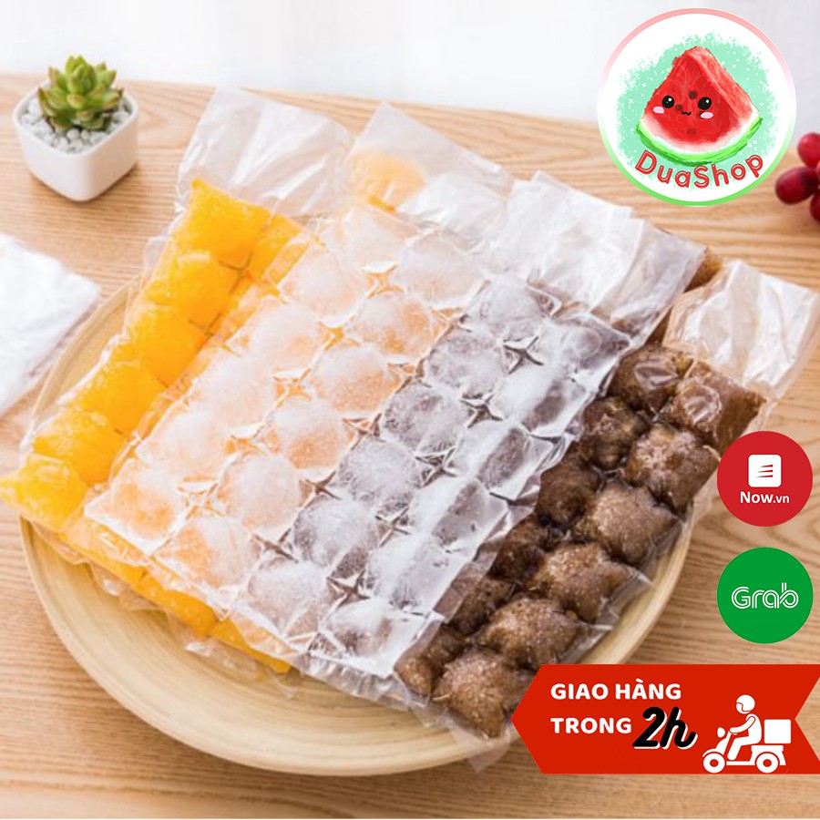 [Set 10 Túi] Túi Nilong Làm Kem/ Đá Viên/ Sữa Chua Tiện Lợi Thông Minh  Duashop