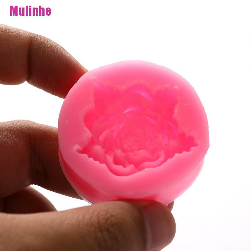Khuôn Silicone Tạo Hình Hoa Hồng Nở 3D Trang Trí Bánh