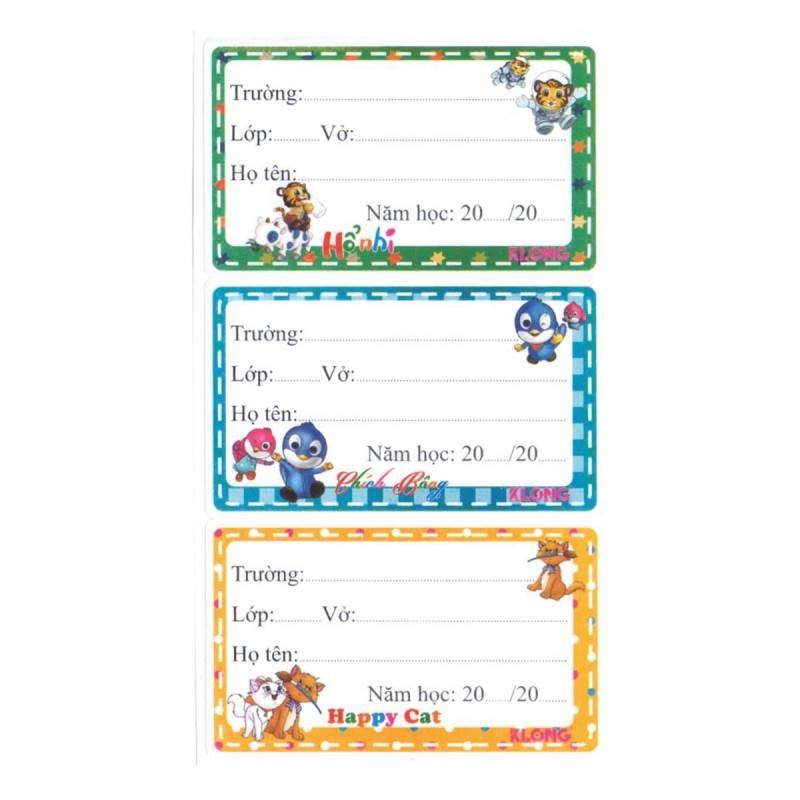 Nhãn vở CI Animal - Happy Birthday; MS: 740