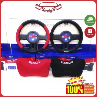 Bọc vô lăng carracing tah02 sparco chính hãng bọc da vô lăng 4 5 7 chỗ , bán tải - ốp phụ kiện nội thất đồ chơi xe hơi