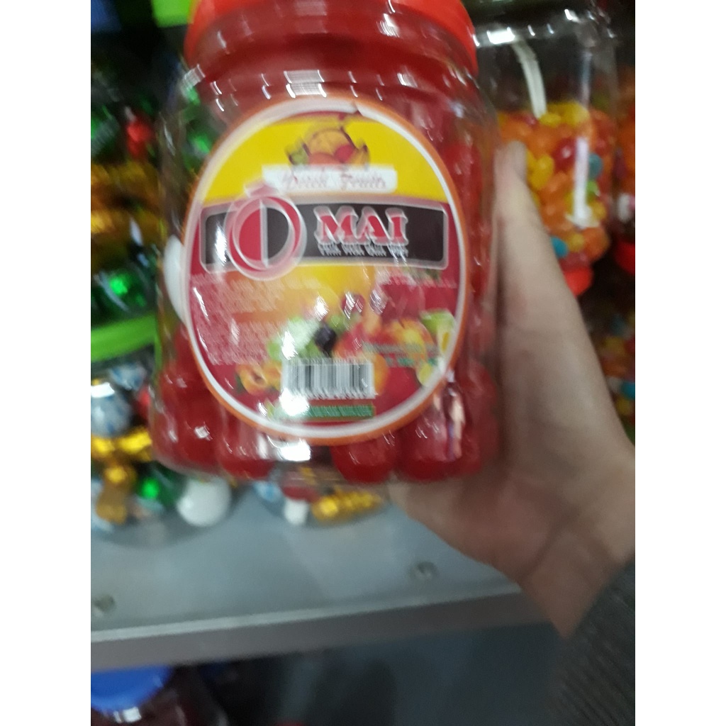 Mứt chery sấy giòn Đà Lạt hộp 500g.