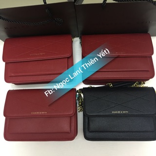 Túi charles & Keith hàng Auth( sẵn 1 đỏ)