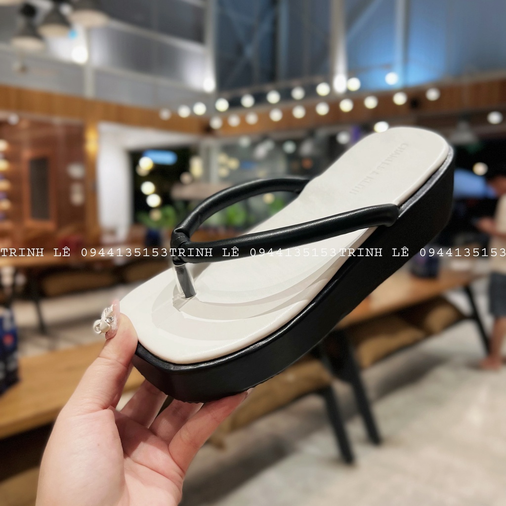 DÉP LÊ NỮ ĐẾ XUỒNG BÁNH MÌ CAO 5CM PHỐI NHIỀU MÀU HOT TREND TRINH LÊ SHOP GIÀY DÉP TL02