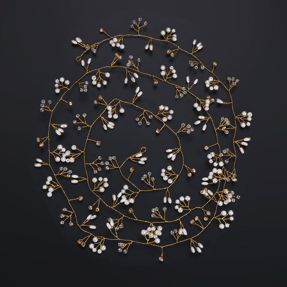 (Hàng Mới Về) Set 1 Phụ Kiện Trang Trí Tóc Cô Dâu Thời Trang