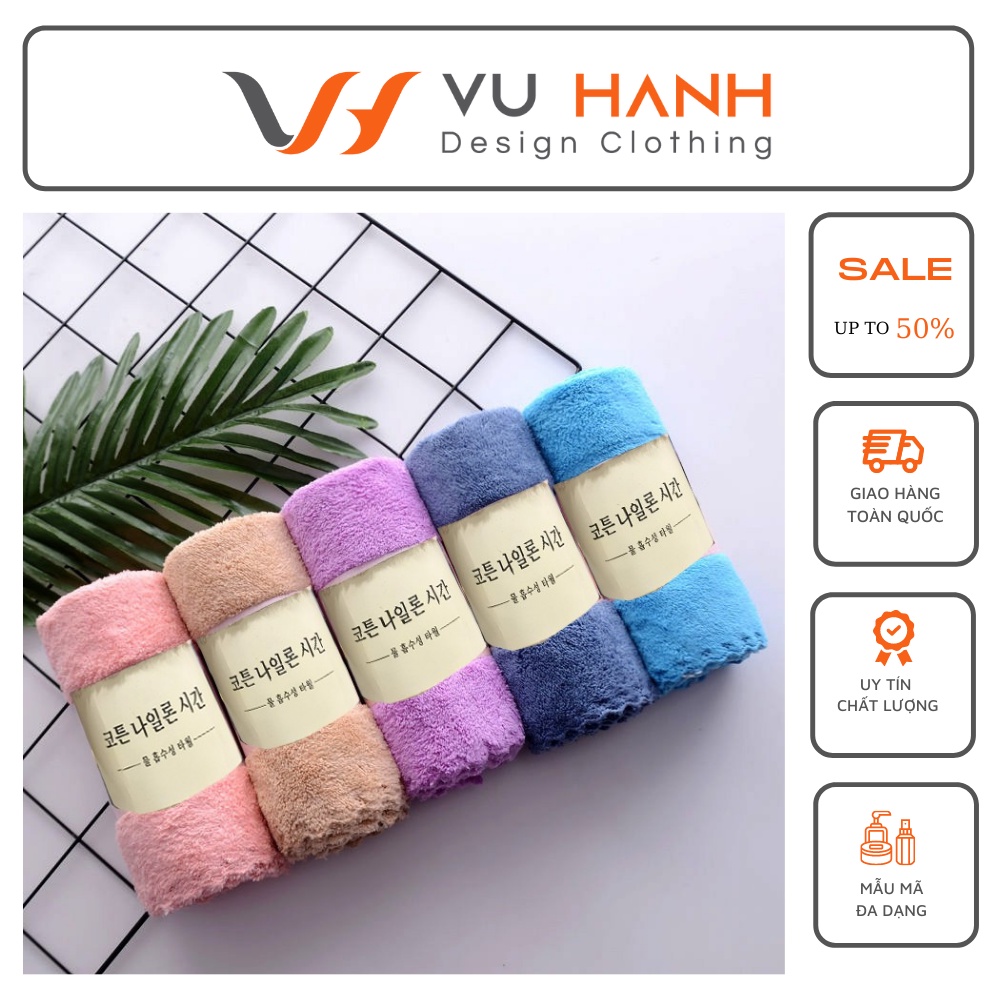 Khăn Tắm Lông Cừu Hàn Quốc Cao Cấp Combo 3 Cái | Shop Vũ Hạnh