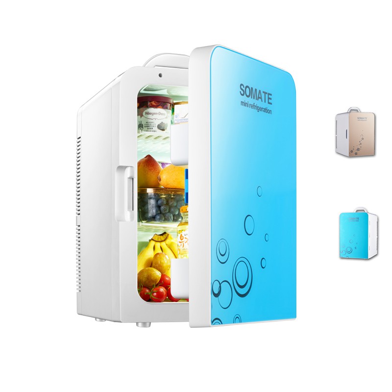 Tủ lạnh mini hai lõi dành cho ô tô 20 lít, phòng ngủ tập thể gia đình nhỏ, lạnh, hệ thống sưởi và làm mát <