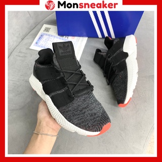 Giày thể thao nam nữ, giày sneaker prophere đen gót đỏ cao cấp