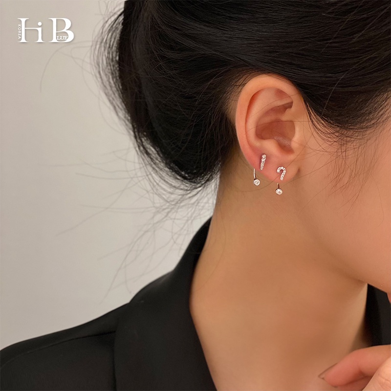 Bông Tai Đính Đá Lấp Lánh Sáng Tạo Thời Trang Hàn Quốc Cho Nữ