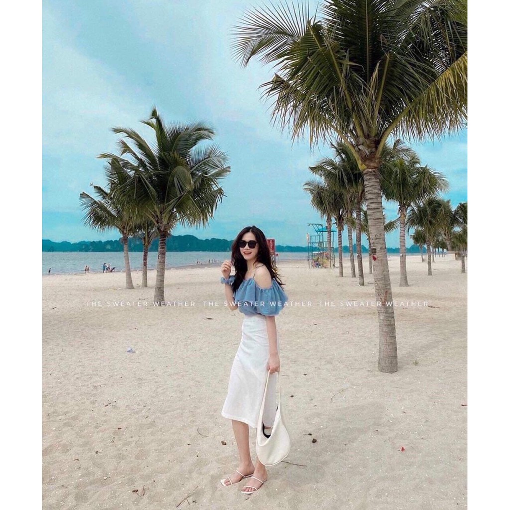 [Mã WAMT1505 giảm 10K đơn 0K] SÉT ĐI BIỂN ÁO 2 DÂY XẾP BÈO VÀ CHÂN VÁY THỜI TRANG NỮ VALKYRE SEE80 | BigBuy360 - bigbuy360.vn