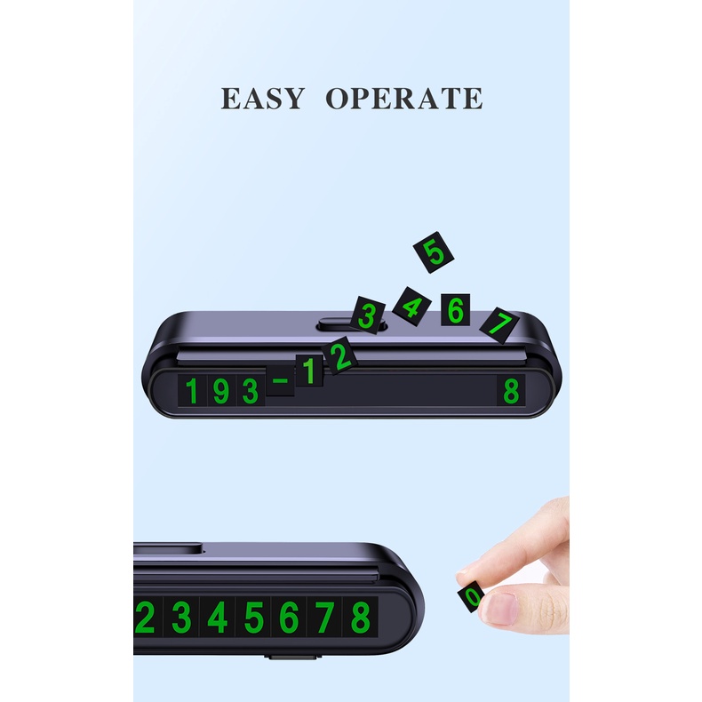 Bảng số điện thoại đỗ xe hơi tạm thời tiện dụng