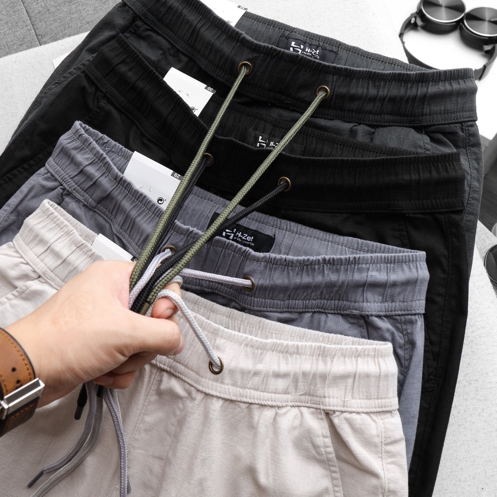 Quần Jogger đũi nam, chất đũi co giãn thoáng mát - quần Linen nam JGLINEN280