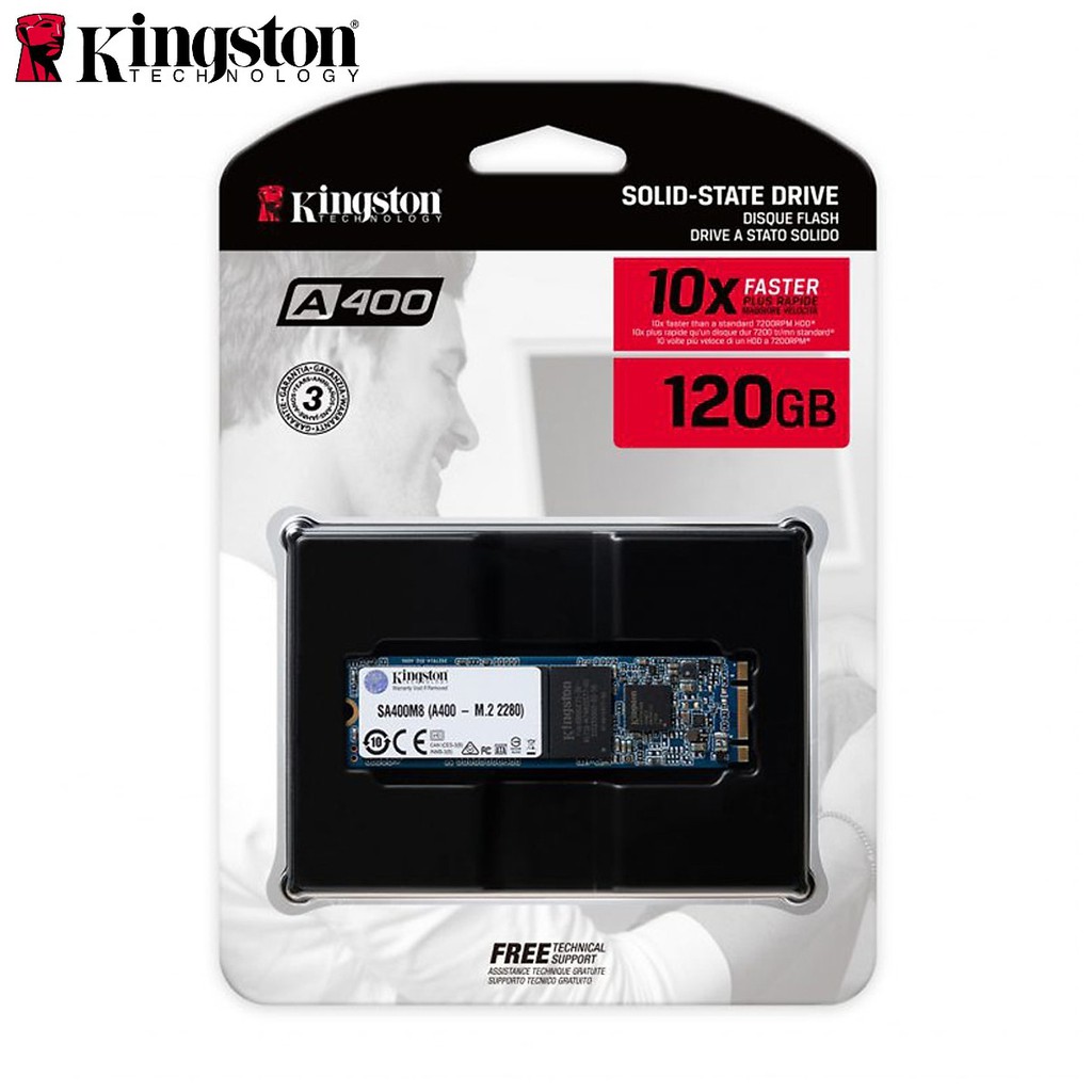 Ổ cứng SSD Kingston dành cho Laptop A400 M.2 2280 SATA 3 120GB