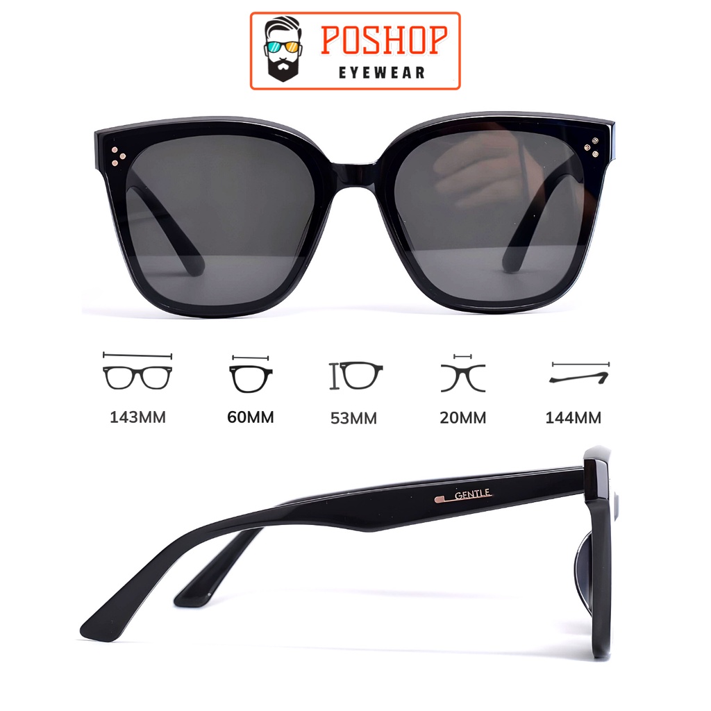 Kính râm nam nữ POSHOP [ kính mát ] chống tia UV400 màu sắc  hot trend thời trang Hàn Quốc 5043