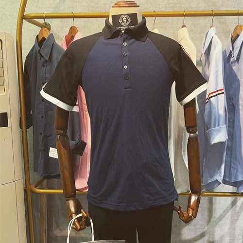 Áo Phông Polo Thom Browne Viền Vai