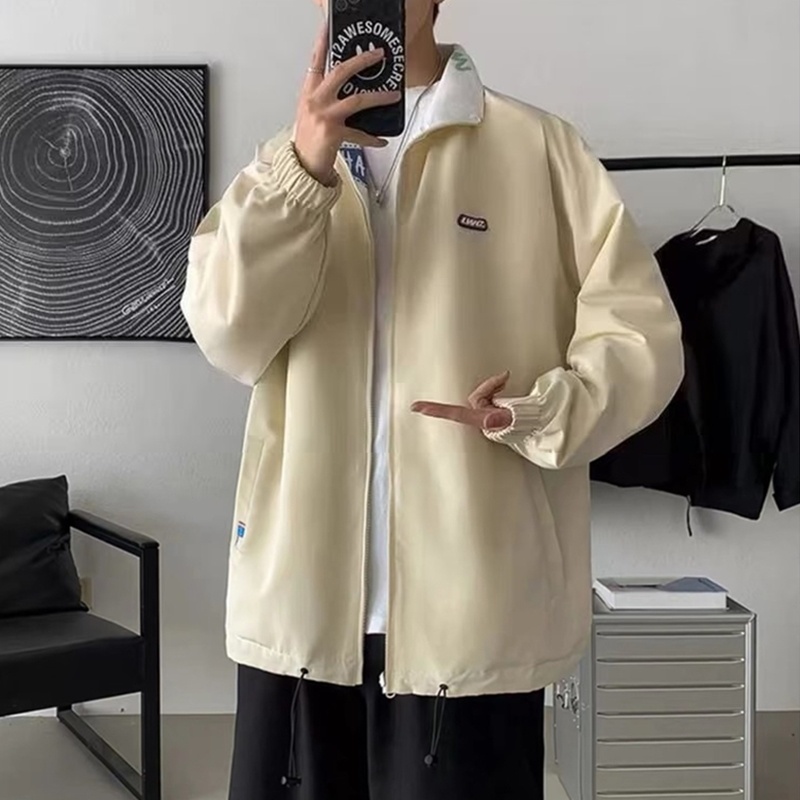 Áo Khoác Nam Dài Tay Có Thể Đảo Ngược Hợp Thời Trang