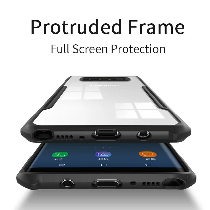 Ốp lưng XUNDD Samsung Note 8 trong suốt viền màu chống sốc chống va đập mạnh cao cấp