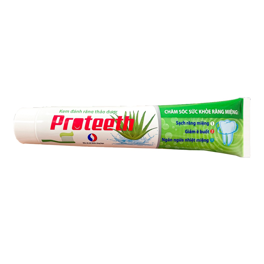 Kem Đánh Răng Thảo Dược Làm Sạch Khuẩn Ngăn Ngừa Vi Khuẩn Proteeth - Tuýp 100g