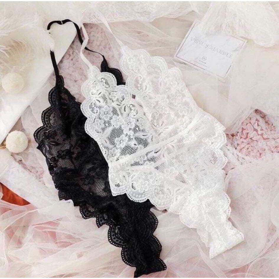 Bộ ngủ Jum ren hoa liền thân quyến rũ sexy 5218