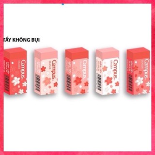 Gôm Tẩy không bụi Rain of Sakura Campus giao màu ngẫu nhiên, tẩy sạch màu đẹp hoa đào