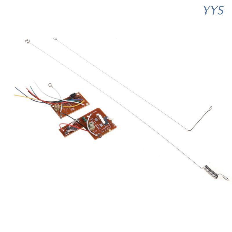 RC Bảng Mạch Thu Phát Tín Hiệu Điều Khiển Từ Xa 4ch 27mhz Kèm Ăng Ten Cho Xe Hơi Xe Tải Điều Khiển Từ Xa Scx10