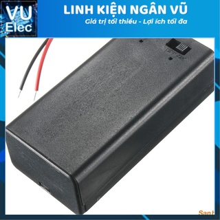 Hộp đế pin 9v có công tắc