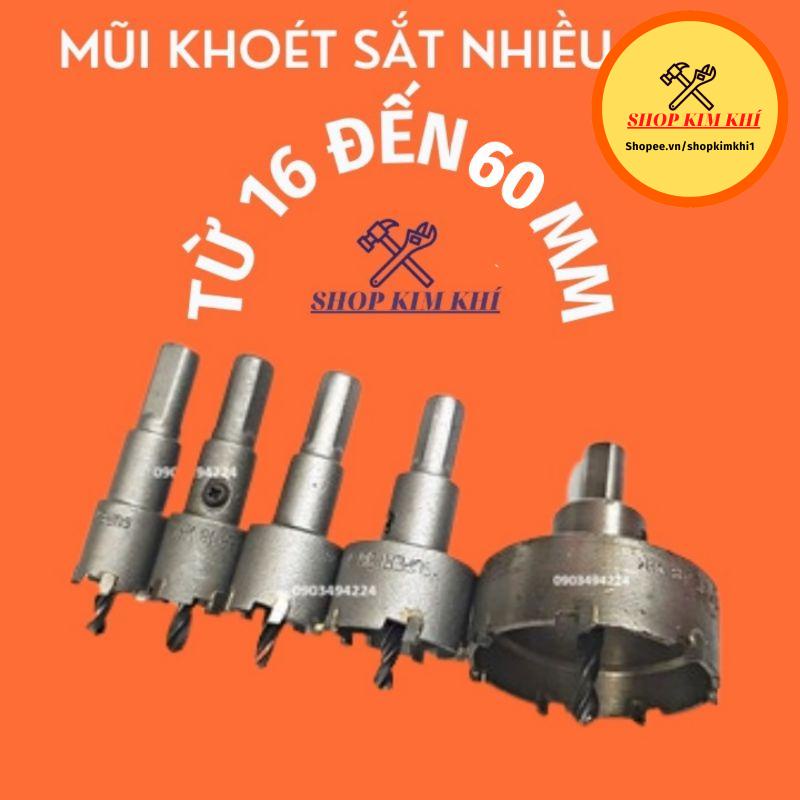 Đầu Mũi khoan khoét lỗ sắt khoan lỗ tròn phi 16 -18- 22- 53mm nhiều loại