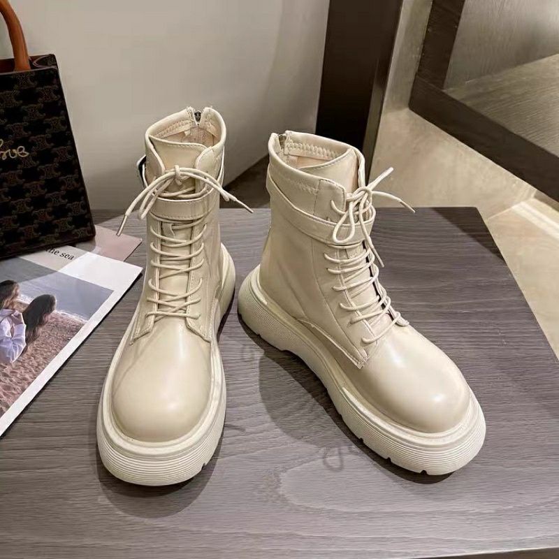 Giày bốt nữ Cao cổ có khoá vuông sau siêu hot | BigBuy360 - bigbuy360.vn