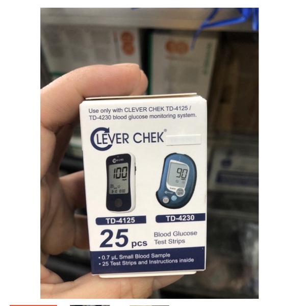 Que thử đường huyết Clever Chek TD , 25 que