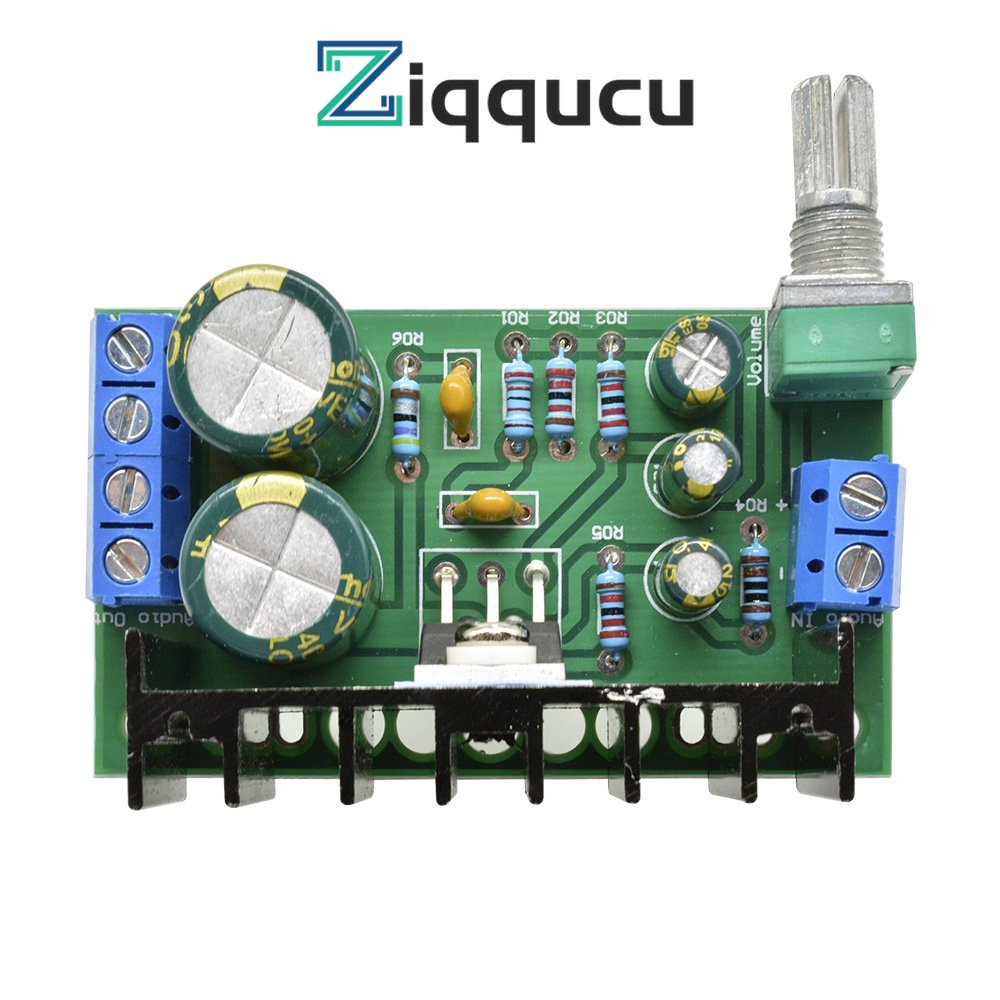 Bảng mạch khuếch đại âm thanh ZIQQUCU TDA2050 5W-120W DC 12-24V 1 kênh tiện lợi