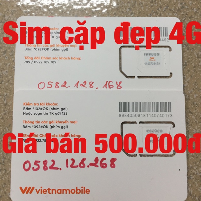 Sim số cặp đẹp 4G