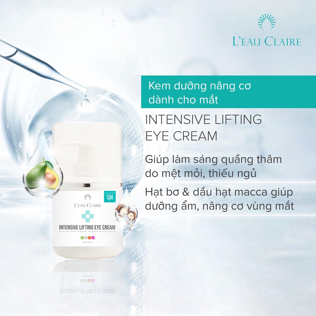 Kem dưỡng mắt L'eau Claire Intensive Lifting Eye Cream 250ml