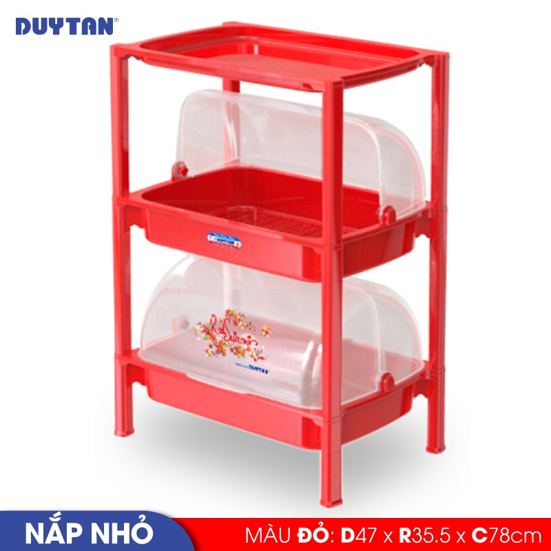 Kệ nắp nhựa Duy Tân size nhỏ loại 2 ngăn - No.04090