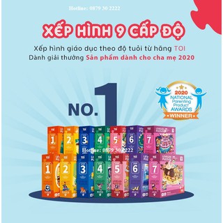 [FREESHIP70K] BỘ ĐỒ CHƠI XẾP HÌNH 7 CẤP ĐỘ TỪ DỄ ĐẾN KHÓ CHO BÉ 1- 8 TUỔI - TOI LEVELED PUZZLE