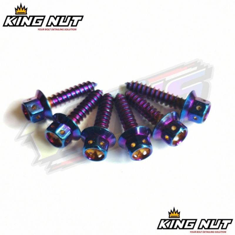 Bu lông nắp lọc Probolt FAZZIO, FREEGO, GEAR 125, FINO 125, X-RIDE 125, SOUL GT125 1 BỘ (6 CÁI)