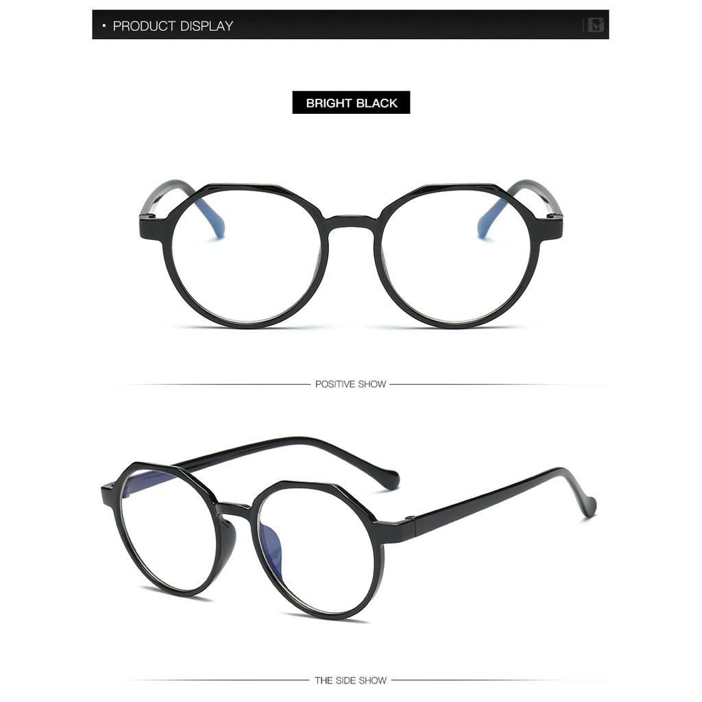 Khung mắt kính hình tròn thời trang nam nữ