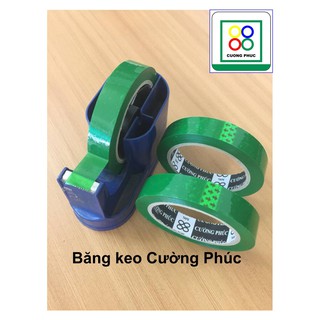 2 CUỘN BĂNG KEO MÀU XANH LÁ THIÊN NHIÊN 2 PHÂN 100YA SIÊU ĐẸP
