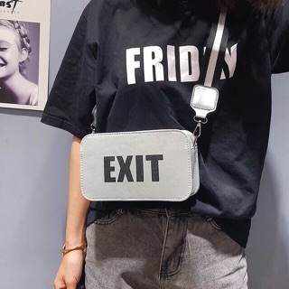 Túi hộp đeo chéo exit cá tính