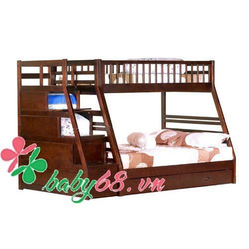 Giường tầng Bella 45192 kèm 2 hộc kéo nhiều màu