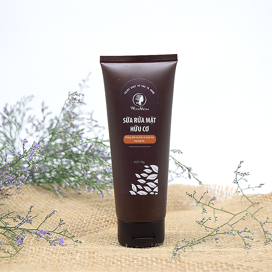 Sữa Rửa Mặt Hữu Cơ Ngăn Ngừa Mụn, Sáng Da Wonmom 70g cho mẹ