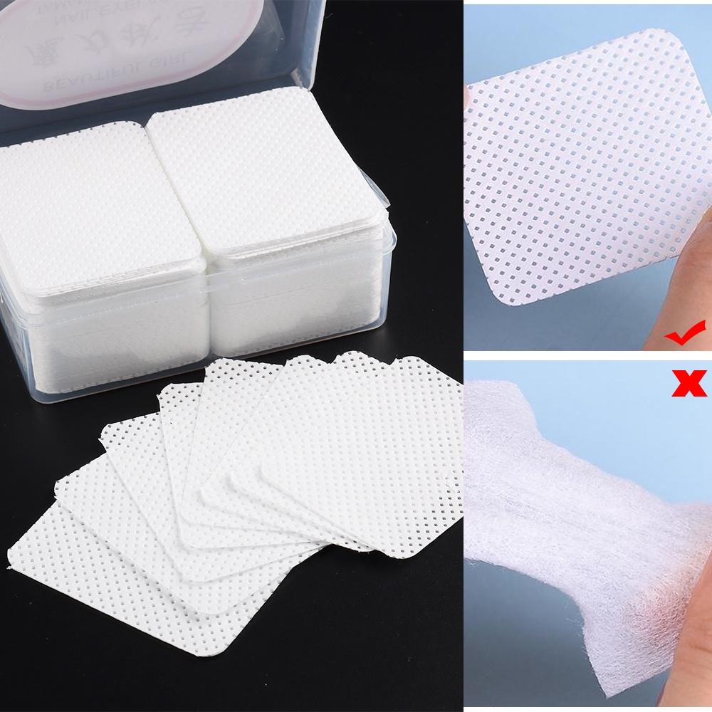 Set 180 / 300 / 540 Miếng Cotton Tẩy Sơn Móng Tay Tiện Lợi