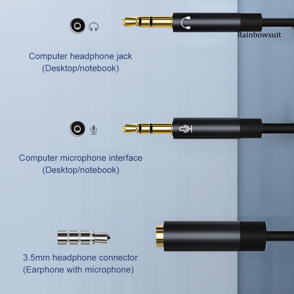 Đầu Chia Âm Thanh Chữ Y 2 Trong 1 Jack 3.5mm Tiện Dụng