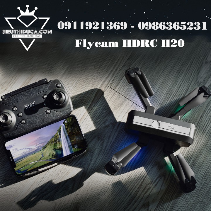 Flycam HDRC H20 Camera 1080p Tặng Kèm Túi Vải Xách Tay - Đồ Chơi Giải Trí