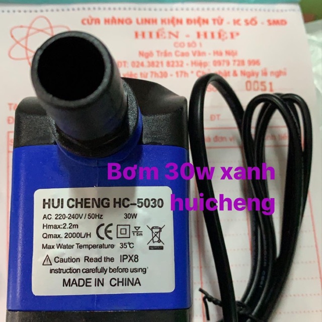 Bơm quạt điều hoà , quạt hơi nước ,bể cá 30w